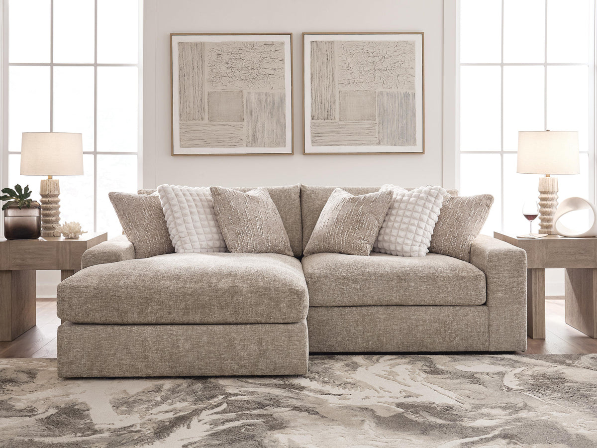 Nexora-Court Burlap 2-Piece Sectional with Chaise from Ashley - Luna Furniture
