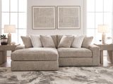 Nexora-Court Burlap 2-Piece Sectional with Chaise from Ashley - Luna Furniture