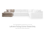 Nexora-Court Burlap Left-Arm Facing Corner Chaise from Ashley - Luna Furniture
