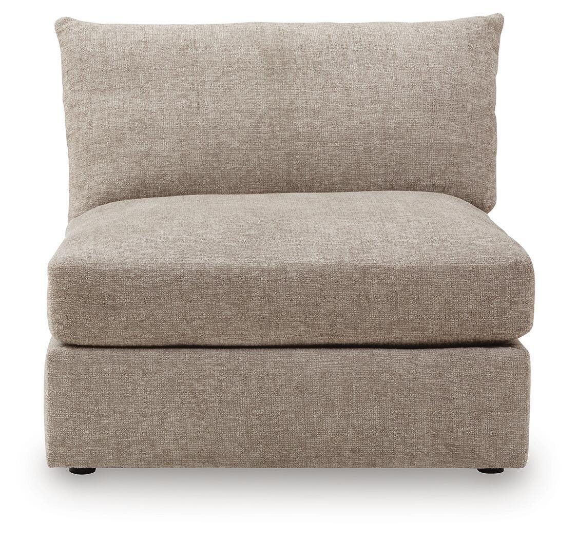 Nexora-Court Burlap Armless Chair from Ashley - Luna Furniture