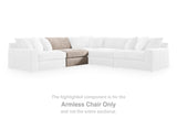 Nexora-Court Burlap Armless Chair from Ashley - Luna Furniture