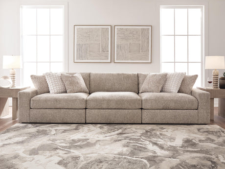 Nexora-Court Burlap 3-Piece Sectional Sofa from Ashley - Luna Furniture