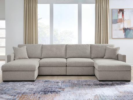 ModMax Luxe Flint 4-Piece Double Chaise Sectional from Ashley - Luna Furniture