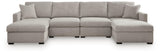 ModMax Luxe Flint 4-Piece Double Chaise Sectional from Ashley - Luna Furniture