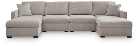 ModMax Luxe Flint 4-Piece Double Chaise Sectional from Ashley Furniture - Luna Furniture