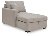 ModMax Luxe Flint Left-Arm Facing Corner Chaise with Storage from Ashley - Luna Furniture