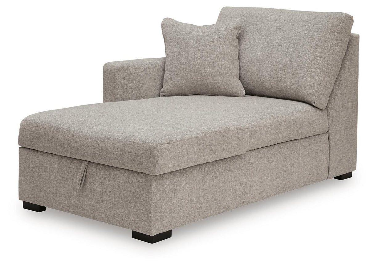 ModMax Luxe Flint Left-Arm Facing Corner Chaise with Storage from Ashley - Luna Furniture