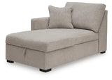 ModMax Luxe Flint Left-Arm Facing Corner Chaise with Storage from Ashley - Luna Furniture