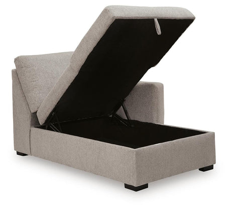 ModMax Luxe Flint Right-Arm Facing Corner Chaise with Storage from Ashley Furniture - Luna Furniture