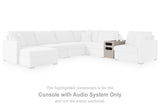 ModMax Luxe Flint Console with Audio System from Ashley - Luna Furniture
