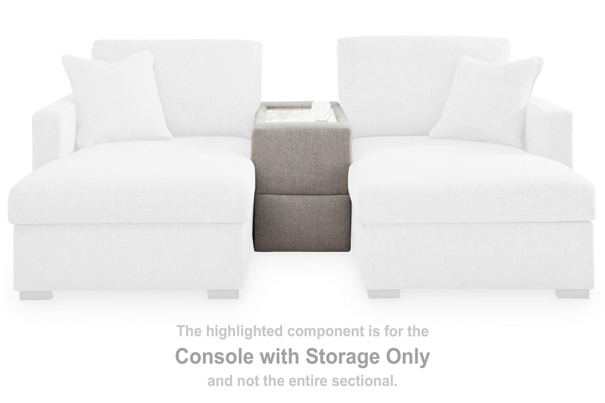 ModMax Luxe Flint Console with Storage from Ashley - Luna Furniture