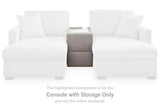 ModMax Luxe Flint Console with Storage from Ashley - Luna Furniture