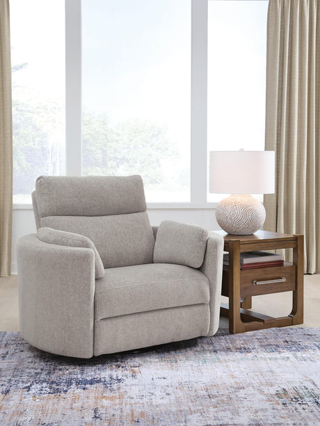 ModMax Luxe Flint Swivel Glider Power Recliner from Ashley - Luna Furniture