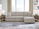 ModMax Luxe Flint 3-Piece Sectional Sofa Chaise from Ashley - Luna Furniture