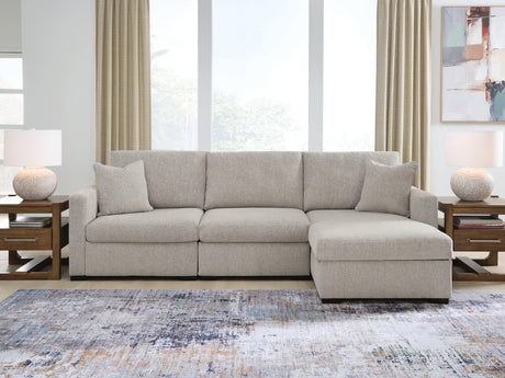 ModMax Luxe Flint 3-Piece Sectional Sofa Chaise from Ashley - Luna Furniture