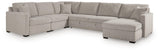 ModMax Luxe Flint 5-Piece Sectional with Chaise and Pop Up Sleeper from Ashley - Luna Furniture