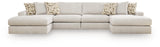 Kestrie Feathered 4-Piece Double Chaise Sectional from Ashley - Luna Furniture