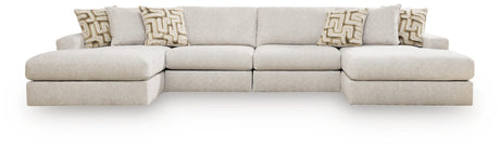 Kestrie Feathered 4-Piece Double Chaise Sectional from Ashley - Luna Furniture