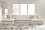 Kestrie Feathered 4-Piece Double Chaise Sectional from Ashley - Luna Furniture
