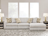 Kestrie Feathered 3-Piece Sectional Sofa RAF Chaise from Ashley - Luna Furniture