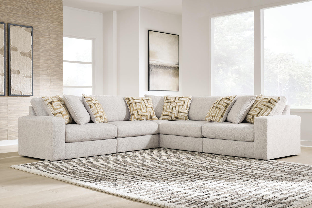 Kestrie Feathered 5-Piece Sectional from Ashley - Luna Furniture
