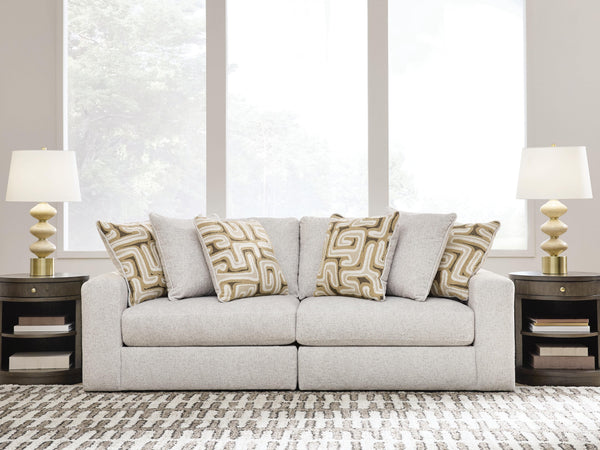 Kestrie Feathered 2-Piece Sectional Loveseat