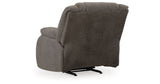 First Base Gunmetal Recliner from Ashley - Luna Furniture