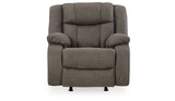 First Base Gunmetal Recliner from Ashley - Luna Furniture