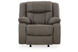 First Base Gunmetal Reclining Sofa, Loveseat and Recliner from Ashley - Luna Furniture