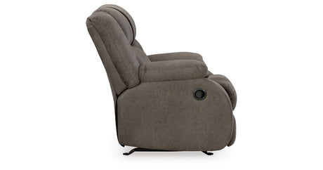 First Base Gunmetal Recliner from Ashley - Luna Furniture