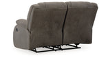 First Base Gunmetal Reclining Loveseat from Ashley - Luna Furniture