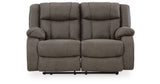 First Base Gunmetal Reclining Loveseat and 2 Recliners from Ashley Furniture - Luna Furniture