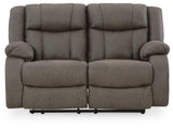 First Base Gunmetal Reclining Sofa, Loveseat and Recliner from Ashley Furniture - Luna Furniture