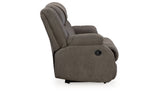 First Base Gunmetal Reclining Loveseat from Ashley - Luna Furniture