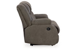 First Base Gunmetal Reclining Sofa, Loveseat and Recliner from Ashley - Luna Furniture