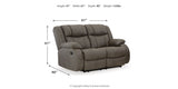 First Base Sofa, Loveseat and Recliner in Gunmetal from Ashley - Luna Furniture