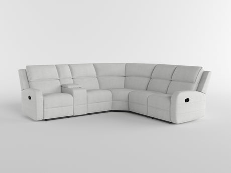 Thorne Gray 3-Piece Reclining Sectional with Left Console from Homelegance - Luna Furniture