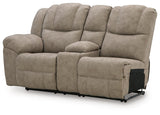 Pearce-Pike Birch Left-Arm Facing Reclining Loveseat with Console from Ashley Furniture - Luna Furniture