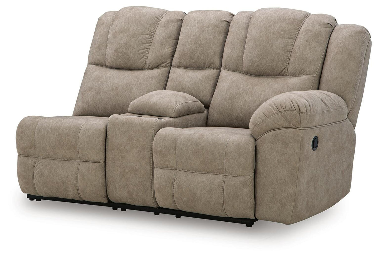 Pearce-Pike Birch Right-Arm Facing Reclining Loveseat with Console from Ashley Furniture - Luna Furniture