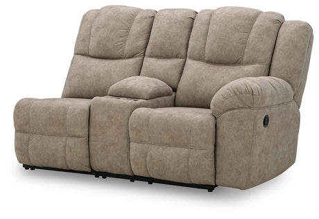 Pearce-Pike Birch Right-Arm Facing Reclining Loveseat with Console from Ashley Furniture - Luna Furniture