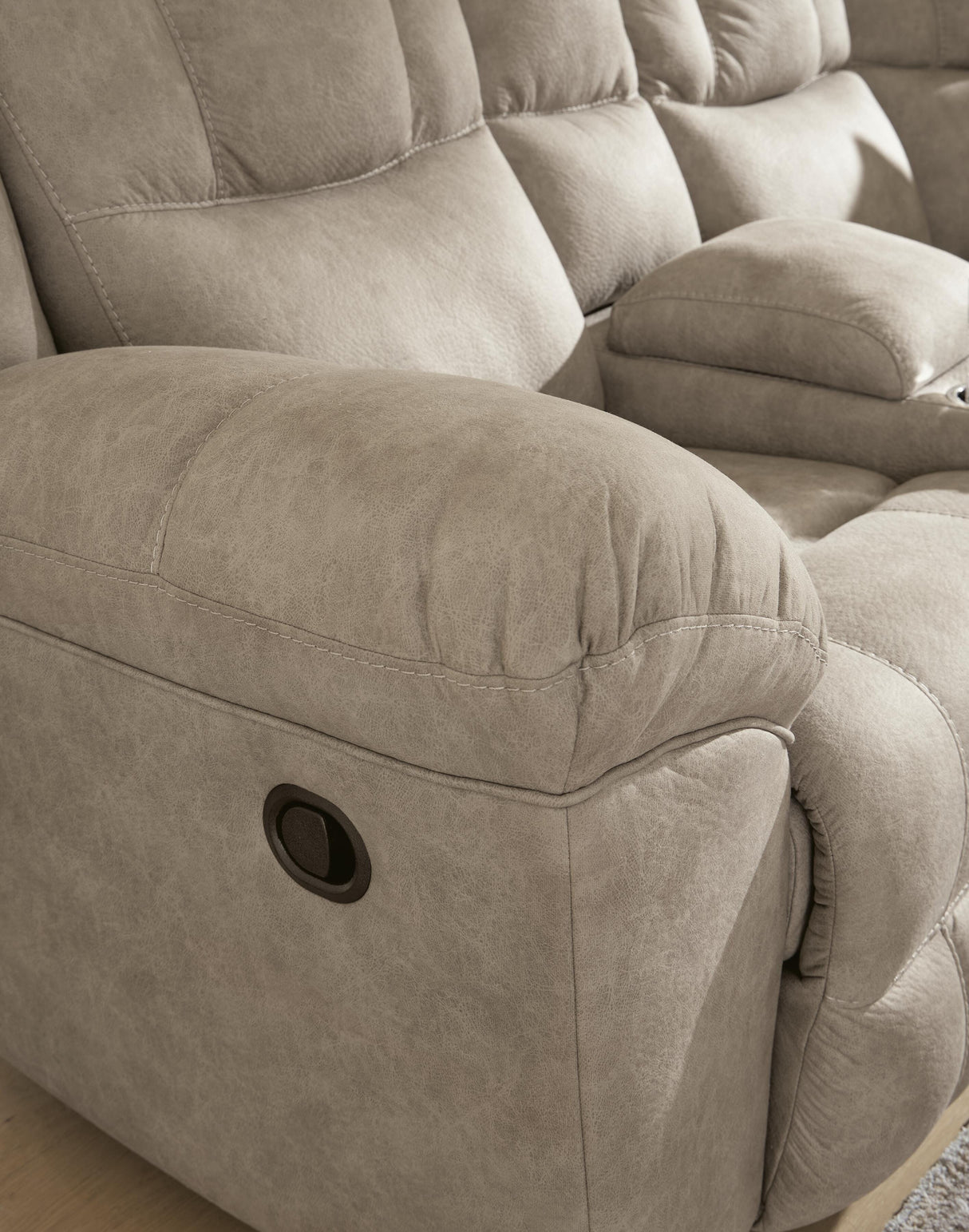 Pearce-Pike Birch 3-Piece Reclining Sectional with Console from Ashley Furniture - Luna Furniture