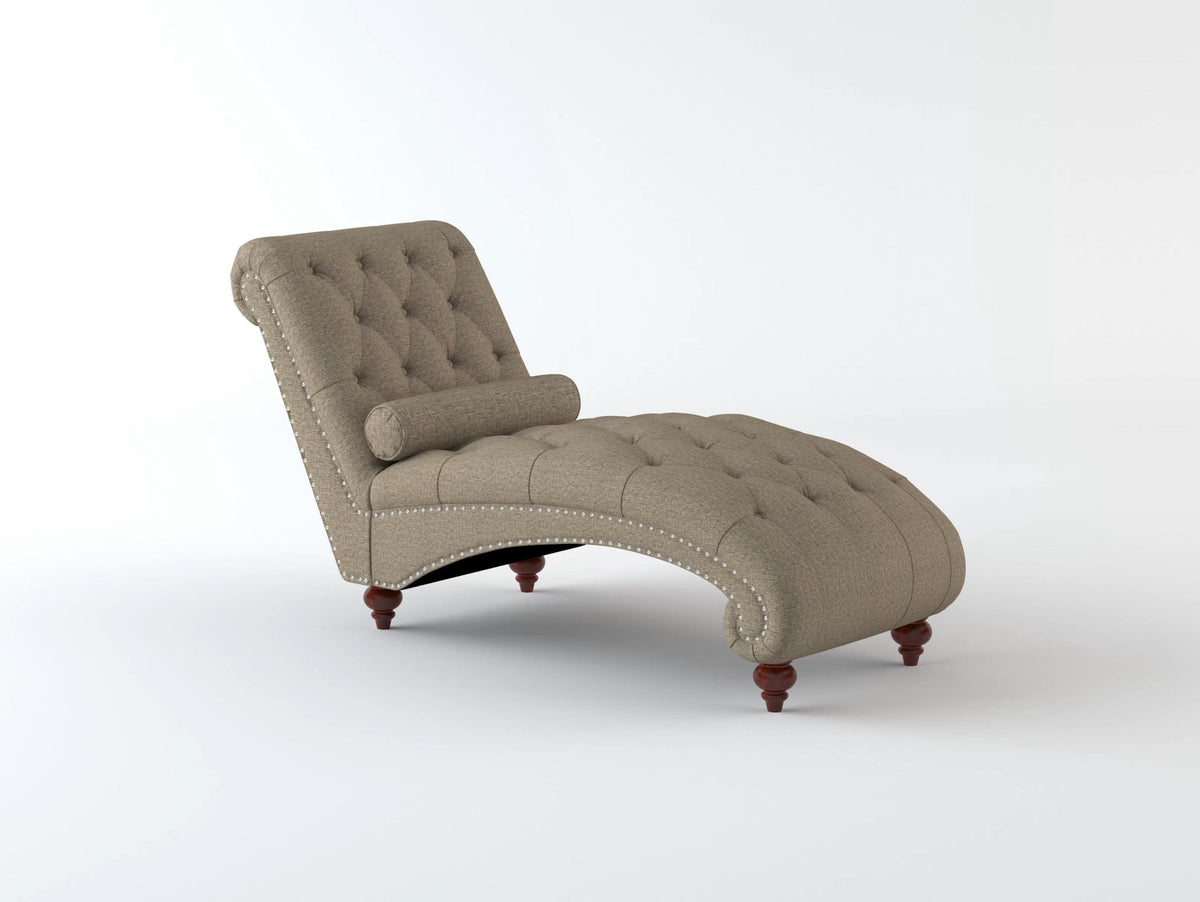 Chevron Taupe Accent Chair