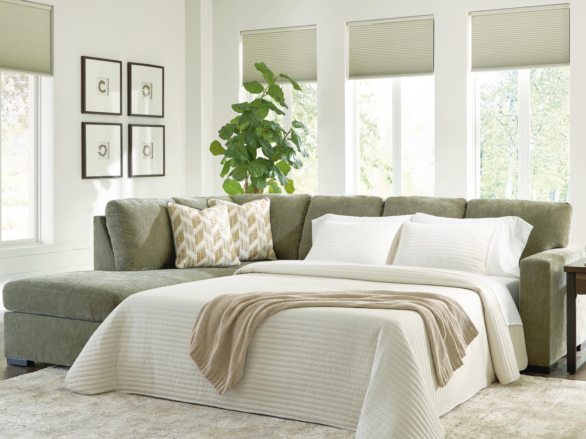 Bridgepoint Moss 2-Piece Sleeper Sectional with Chaise from Ashley - Luna Furniture