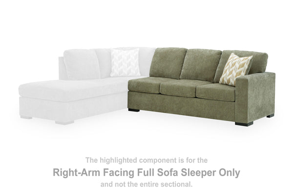 Bridgepoint Moss Right-Arm Facing Full Sofa Sleeper