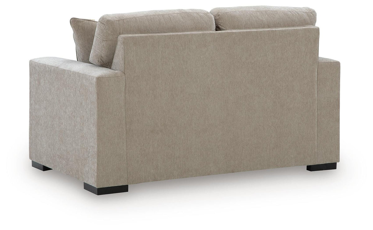 Bridgepoint Stone Loveseat from Ashley - Luna Furniture