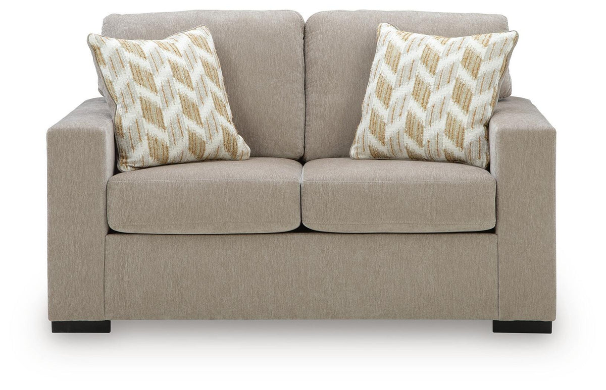Bridgepoint Stone Loveseat from Ashley - Luna Furniture