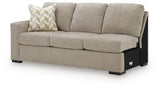 Bridgepoint Stone Left-Arm Facing Sofa from Ashley - Luna Furniture