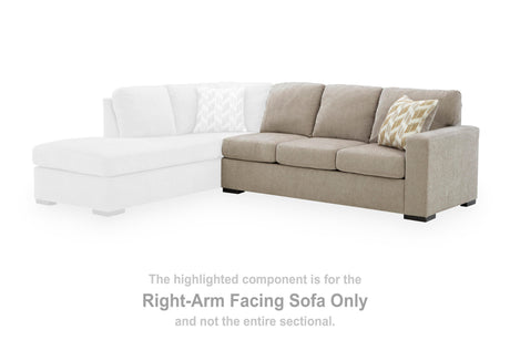 Bridgepoint Stone Right-Arm Facing Sofa from Ashley - Luna Furniture