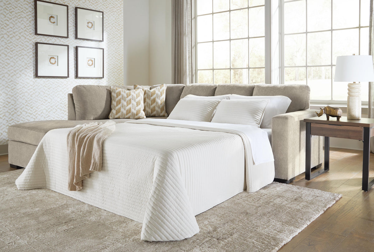 Bridgepoint Moss 2-Piece Sleeper Sectional with Chaise from Ashley - Luna Furniture