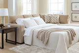 Bridgepoint Almond 2-Piece Sleeper Sectional with Chaise from Ashley - Luna Furniture